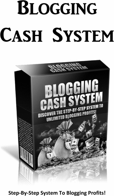 Product picture Blogging Cash System