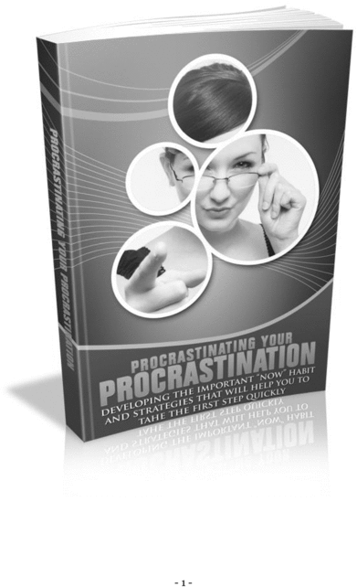 Product picture Procrastinating Your Procrastination